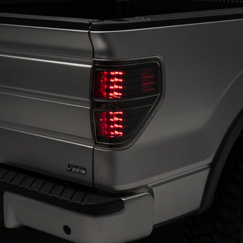Raxiom for 2009-2014 Ford F-150 Styleside LED Tail Lights- Black Housing (Clear Lens)