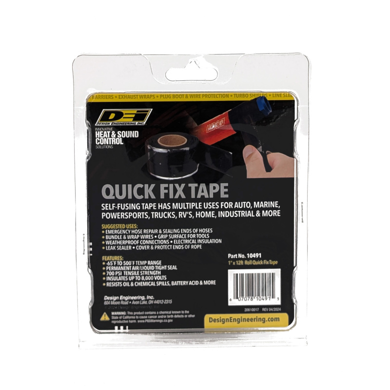 DEI Quick Fix Tape 1in x 12ft - Black - Image 10