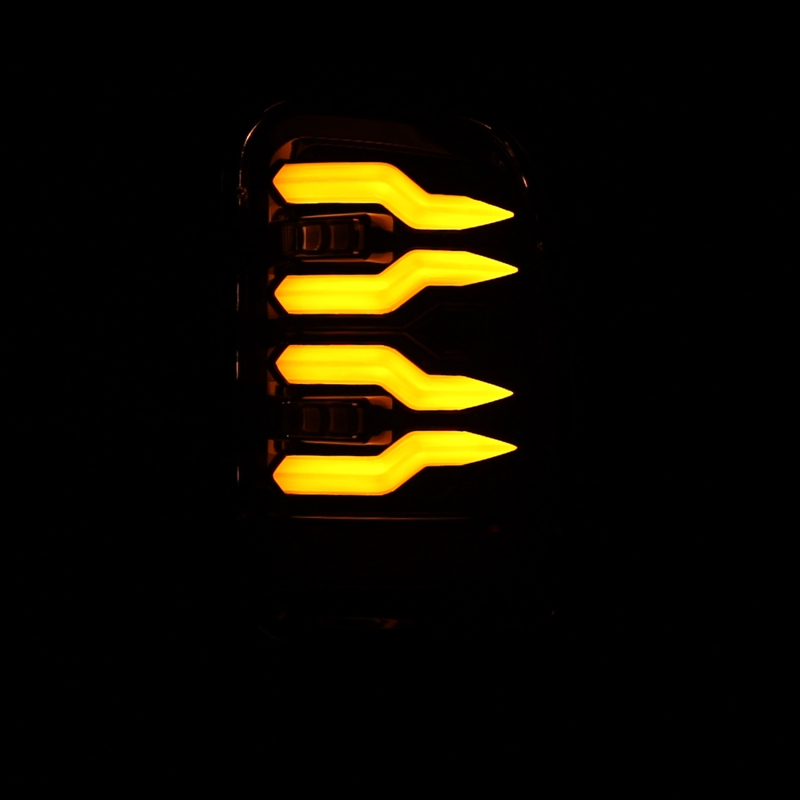AlphaRex 94-01 Dodge Ram 1500/2500/3500 LUXX-Series LED Tail Lights - Black - Image 7