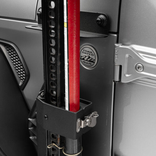 Go Rhino 18-24 Jeep Wrangler JL/JLU/JT Front Fender Jack Mount for Hi-Lift Jack - Tex. Blk - Image 9