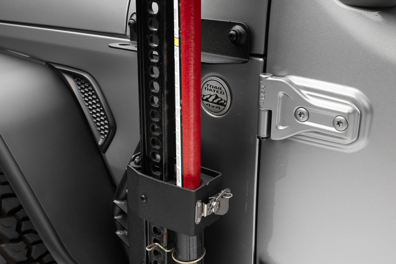 Go Rhino 18-24 Jeep Wrangler JL/JLU/JT Front Fender Jack Mount for Hi-Lift Jack - Tex. Blk - Image 9