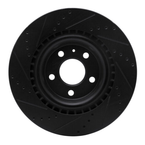 DFC 08-25 Audi SQ5 Sportback Rear Right Drilled & Slotted Black Brake Rotor - Image 5