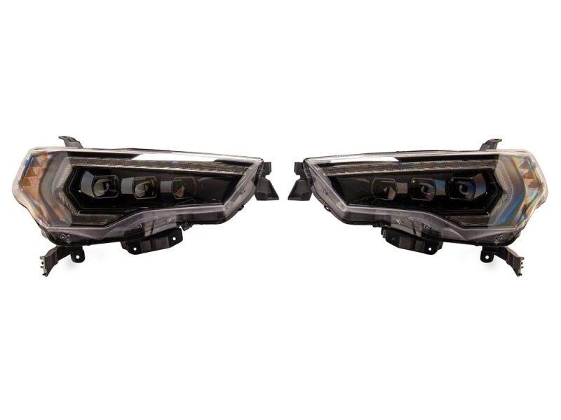 Raxiom for 2014-2024 Toyota 4Runner CXR Series LED Headlights with Amber DRL- Black Housing- Clear Lens - Image 3