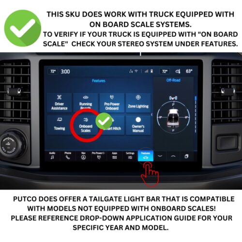 Alternative view of Putco 2021+ Ford F150 w/Factory LED Taillamps & OBS 60in Freedom Blade LED Tailgate Light Bar
