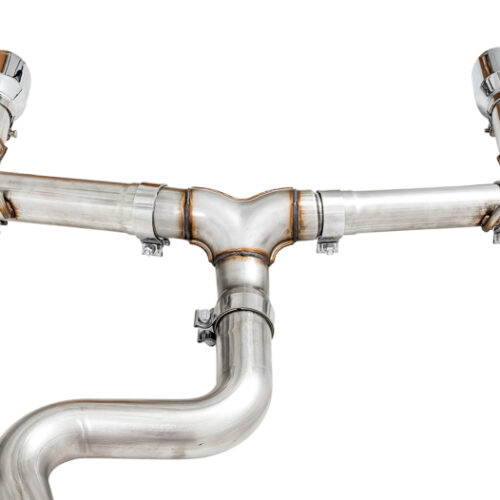 Alternative view of AWE Tuning Track Edition Exhaust w/Chrome Silver Tips 102mm for Audi 8V S3
