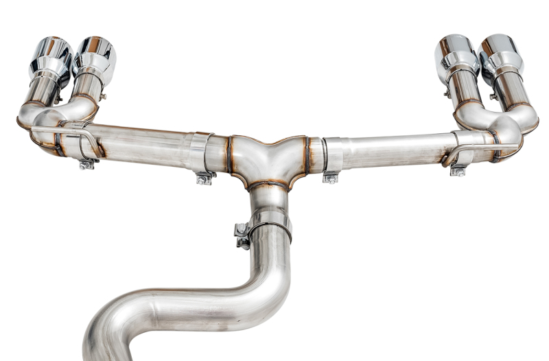 AWE Tuning Track Edition Exhaust w/Chrome Silver Tips 102mm for Audi 8V S3 - Image 2