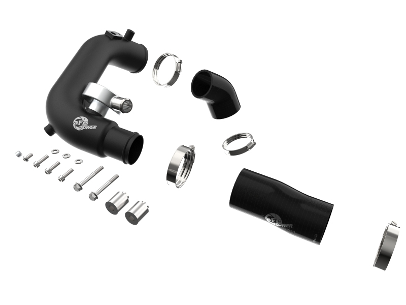 aFe Power BladeRunner 2 1/2in Intercooler Hot Side Charge Pipe 18-21 Jeep Wrangler JL L4-2.0L (t) - Black - Image 4