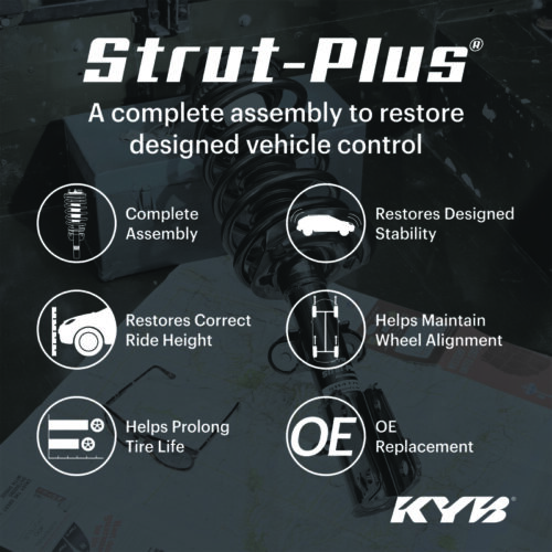 KYB 14-18 Toyota Corolla / 2019 Corolla L/ LE/XLE/XSE L4 1.8L Strut-Plus Assembly - Rear Right - Image 4