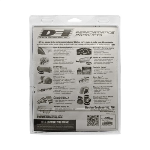 DEI Pipe Shield w/Stainless Steel Clamps - 6in x 12in - Titanium - Image 3