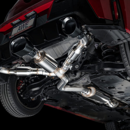 AWE Tuning Touring Edition Exhaust - Diamond Black Tips for 2023+ Toyota GR Corolla - Image 3