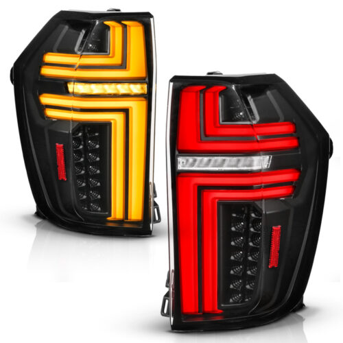 Alternative view of ANZO 21-24 Chevy Suburban/Tahoe Full LED Tail Lights SeqSig Black - Pair