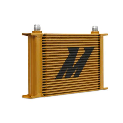 Mishimoto Universal 25-Row Oil Cooler - Gold - Image 8