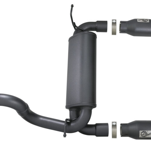 aFe Power Rebel Series 2.5in 409 SS Axle-Back Exhaust w/ Black Tips 2018+ Jeep Wrangler (JL) V6 3.6L - Image 7