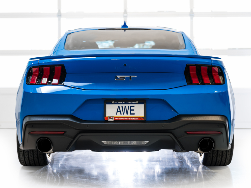 AWE Tuning Exhaust w/ Dual Diamond Black Tips for 2024 Ford Mustang GT Fastback S650 RWD Touring Catback - Image 4
