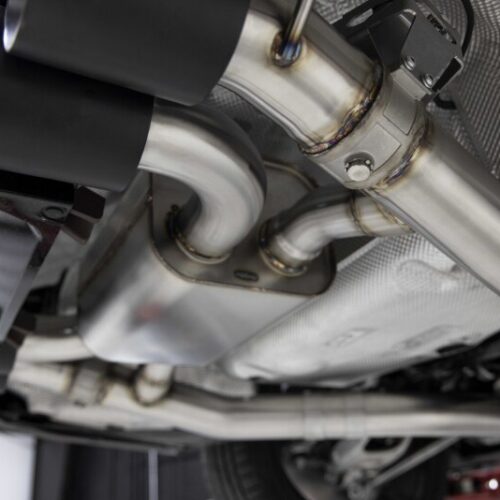 Dinan for 21-27 BMW M3/M4 (G80/G82/G83) Valved Axleback Exhaust System - Black Tips - Image 7