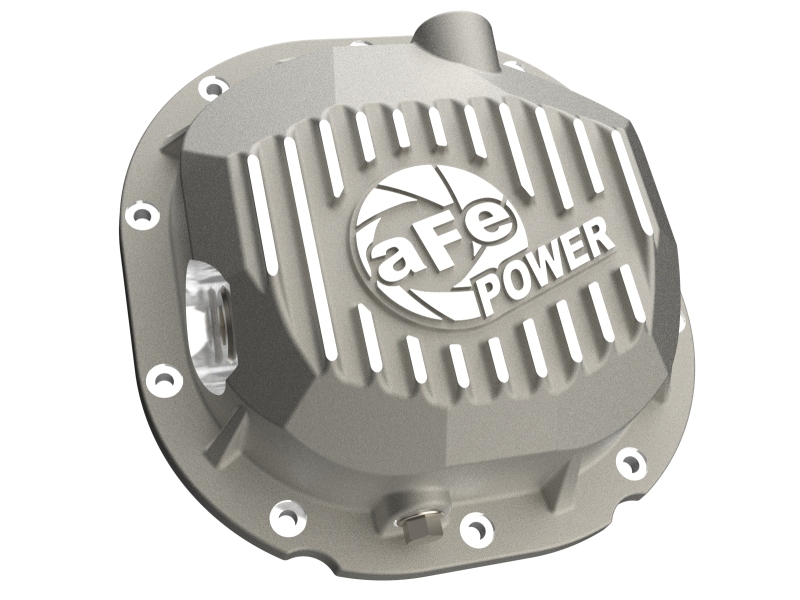 aFe Power 90-14 Ford F-150 Rear Differential Cover - Raw w/ Machined Fins - Image 3