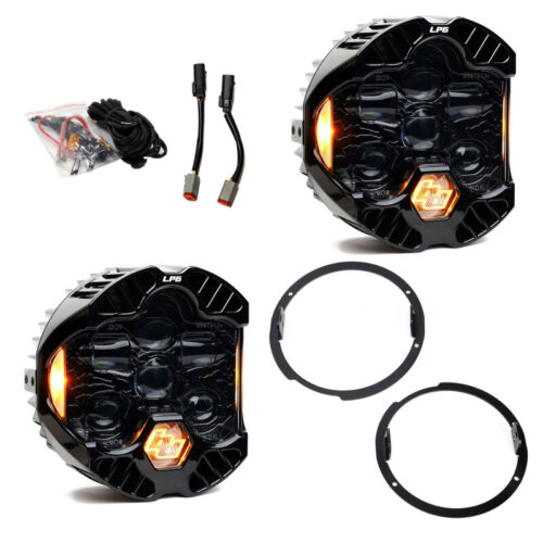 Alternative view of Baja Designs 07-18 Jeep Wrangler JK DOT LP6 LED Headlight Kit (For LED Headlights)- Amber
