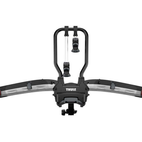 Thule EasyFold XT 2 - Fully Foldable Platform Hitch Bike Rack (Up to 2 Bikes) - Black/Silver