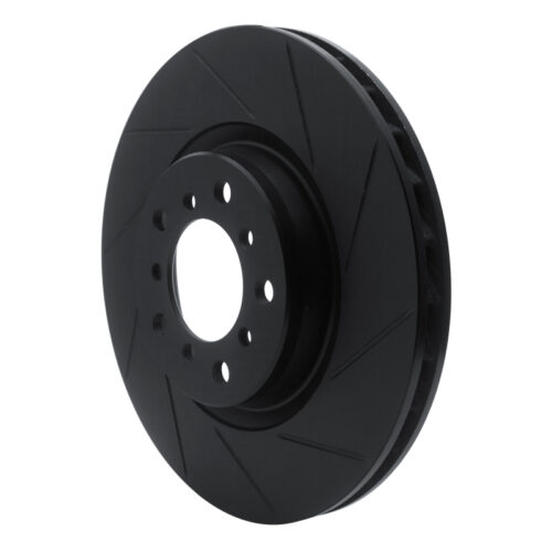 R1 Concepts for 01-06 BMW M3 Left Front Slotted Black Brake Rotor - Image 3