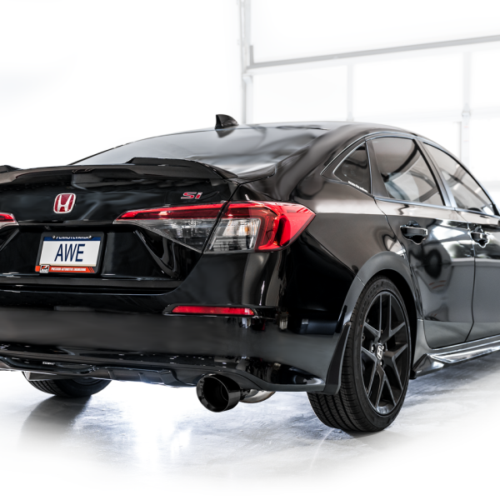 AWE Tuning 22+ Honda Civic Si/Acura Integra Track Edition Cat-Back Exhaust - Dual Diamond Black Tips - Image 8