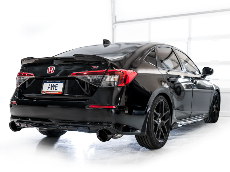 AWE Tuning 22+ Honda Civic Si/Acura Integra Track Edition Cat-Back Exhaust - Dual Diamond Black Tips - Image 8