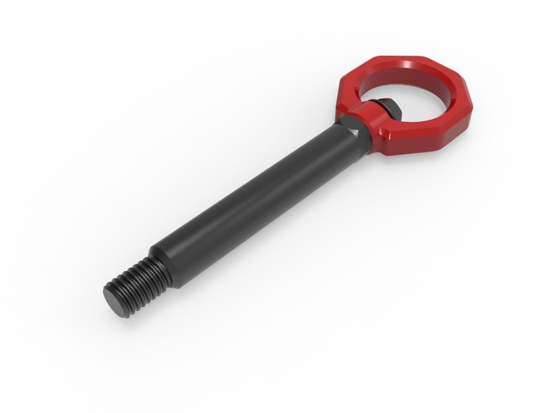 aFe Power 23-25 BMW M2 (G87) CONTROL Front / Rear Tow Hook - Red - Image 2