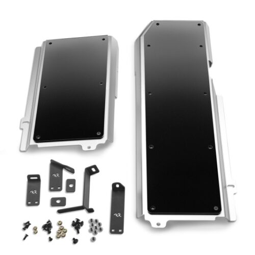 Rugged Ridge 18-23 Jeep Wrangler JLU 4dr Alum. Skid Plate for Gas Tank/Exhaust - Tex. Blk