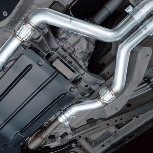 AWE Tuning Exhaust w/ Bash Guard for 2021+ Ford Explorer Tremor 3.0TT 0FG Dual Rear Exit - Image 5