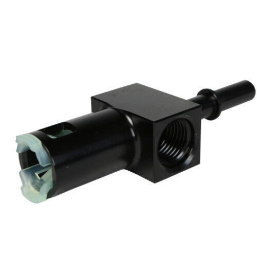 Aeromotive 5/16in Quick Connect with AN-06 port and 1/8in gauge port - Image 3