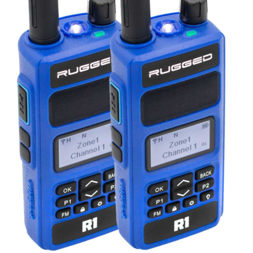 Rugged Radios 2 PACK - Rugged R1 - Business Band Two Way Handheld Radio - Digital and Analog