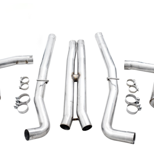 Alternative view of AWE Tuning Touring Edition Exhaust - Use Stock Tips for 2015+ Dodge Challenger 6.4L/6.2L Non-Resonated