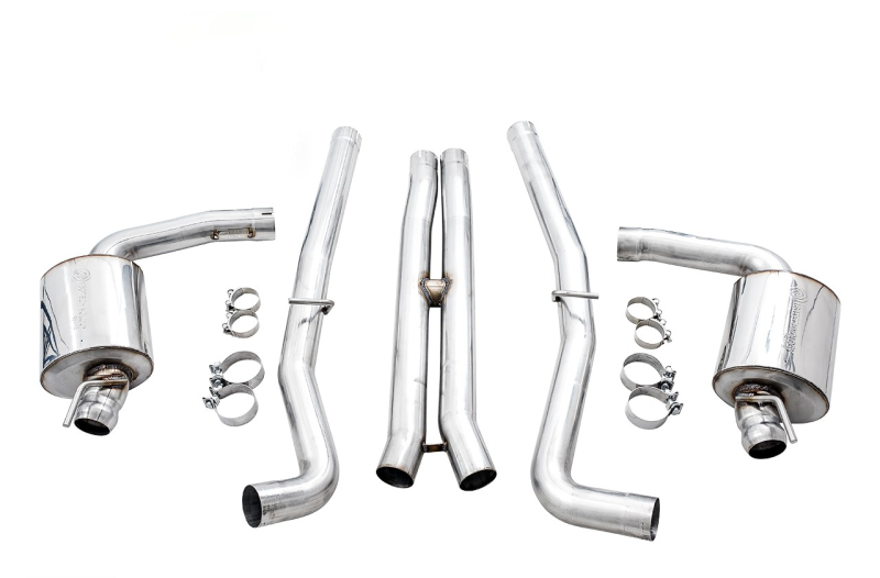 AWE Tuning Touring Edition Exhaust - Use Stock Tips for 2015+ Dodge Challenger 6.4L/6.2L Non-Resonated - Image 2