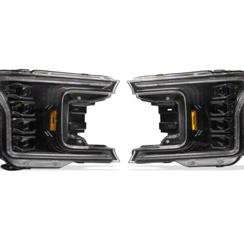 Raxiom for 2018-2020 Ford F-150 CXR Series V2 LED Headlights- Black Housing- Clear Lens - Image 3