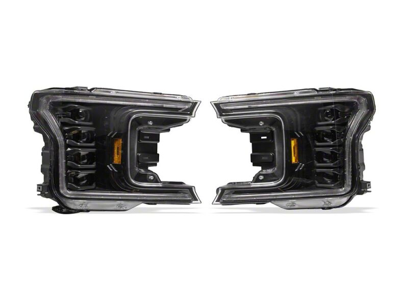 Raxiom for 2018-2020 Ford F-150 CXR Series V2 LED Headlights- Black Housing- Clear Lens - Image 3