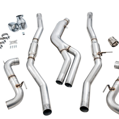 AWE Tuning Track Edition Exhaust - 5in Chrome Silver Tips for 2020 Toyota Supra A90 - Image 5