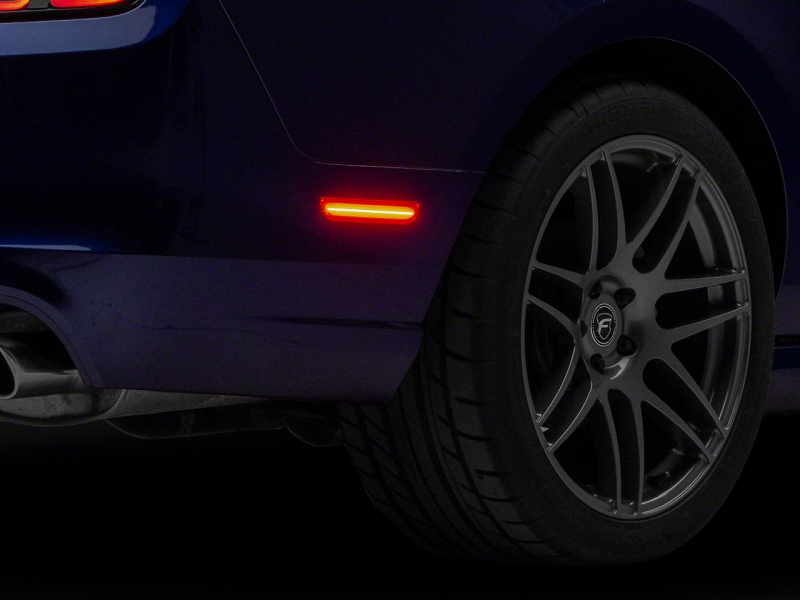 Raxiom for 2010-2014 Ford Mustang Axial Series LED Rear Marker Lights- Red