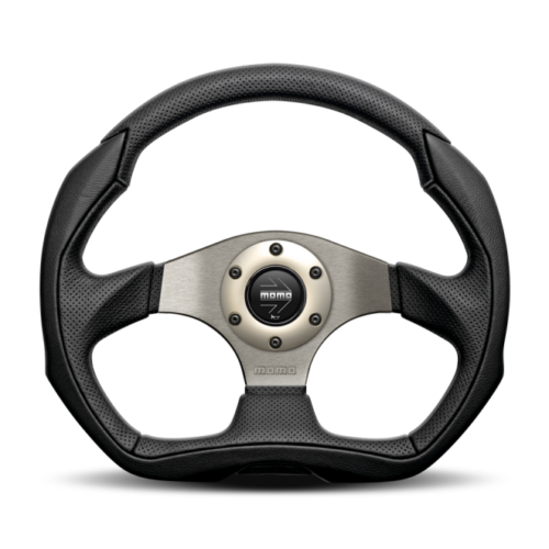 Alternative view of Momo JET35BK0B Jet Steering Wheel 350 mm - Black AirLeather/Black Spokes