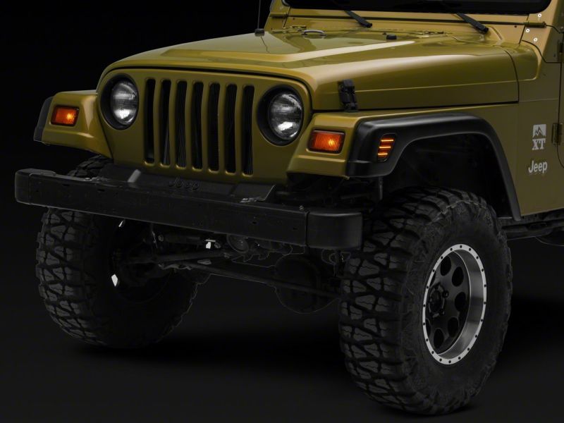 Raxiom for 1997-2006 Jeep Wrangler TJ Axial Series LED Side Marker Lamps- Smoked - Image 6