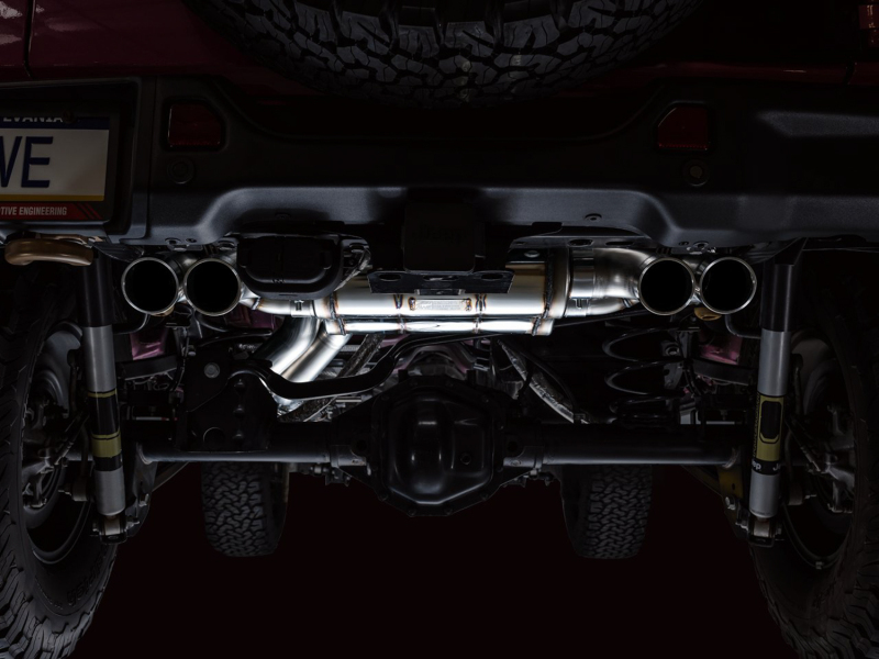 AWE Tuning Switchpath Cat-Back Exhaust- Quad BashGuards for 21+ Wrangler 392 - Image 6