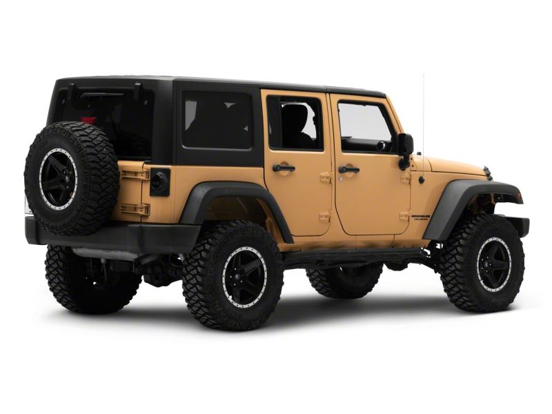 Raxiom for 2007-2018 Jeep Wrangler JK Axial Series Halo LED Tail Lights- Black Housing (Clear Lens) - Image 10