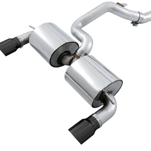 AWE Tuning Touring Edition Cat-Back Exhaust - Resonated - Diamond Black Tips for Ford Focus RS - Image 3
