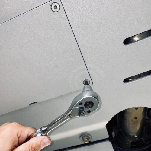Alternative view of Rival 2005-2023 Toyota Tacoma 3Gen 4WD including KDSS  Aluminum Engine Skid Plate