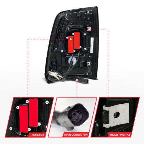ANZO 19-24 RAM 2500/3500 Full LED Tail Lights SeqSig Black - Pair - Image 5
