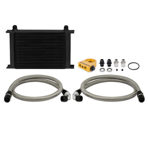 Mishimoto Universal Thermostatic 25 Row Oil Cooler Kit (Black Cooler) - Image 2
