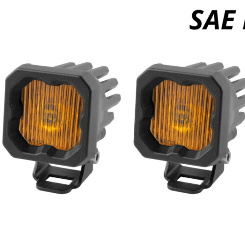 Diode Dynamics Stage Series C1 LED Pod - Yellow SAE Fog Standard ABL (Pair)