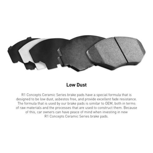 R1 84-87 Chevrolet Corvette Rear R1 Ceramic Brake Pads - Image 3