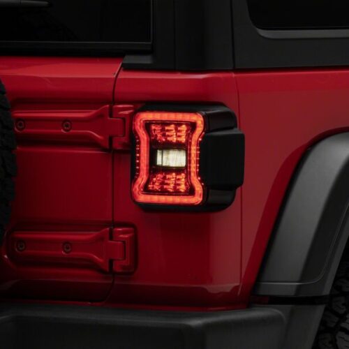 Raxiom for 2018-2026 Jeep Wrangler JL LED Tail Lights- Red Housing- Smoked Lens - Image 8