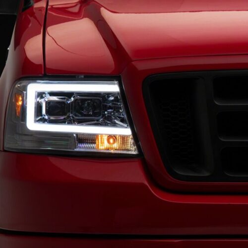 Raxiom for 2004-2008 Ford F-150 Axial Series Projector Headlights- Chrome Housing- Clear Lens - Image 7