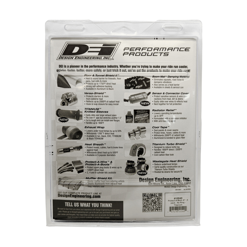 DEI Protect-A-Boot - 8in - 6-pack - No Ring - Titanium - Image 5