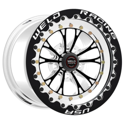 Weld Vitesse 17x10 / 5x4.5mm BP / 8in. BS Low Pad Black Wheel - Black SBL